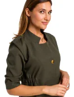 S189 Blejzrové šaty - khaki farba