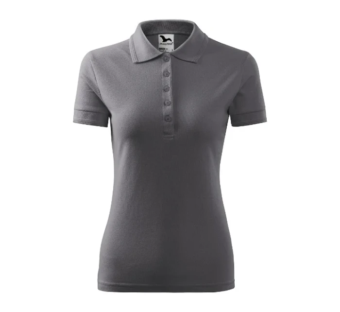 Dámske tričko Pique Polo steel grey