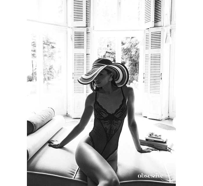 Dámské body Teddy černé model 22097957 - Obsessive Dámské body Teddy černé model 22097957 - Obsessive