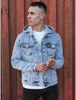 Pánská džínová bunda s kapucí modrá Dstreet model 21980237 - FashionStreet