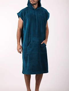 Pánské model 22121387 pončo Tampa s kapucí petrolejová - Vestis