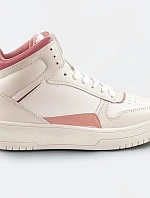 Béžovo-ružové členkové dámske tenisky sneakers (WH2122)