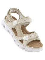 Pohodlné sandály na suchý zip W model 21003033 beige - Rieker