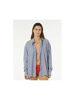Dámská košile RIP CURL Beach Days Pinstripe Shirt, modrá