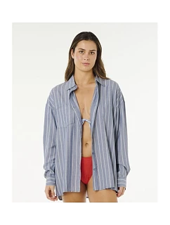 Dámska košeľa RIP CURL Beach Days Pinstripe Shirt, modrá