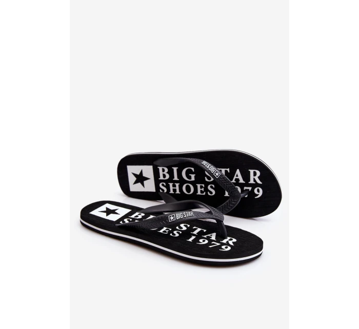 Pánské lehké žabky Big Star model 21610677 Černá - Big Star Shoes