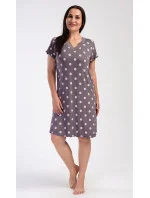 Dámska nočná košeľa s krátkym rukávom Polka dot