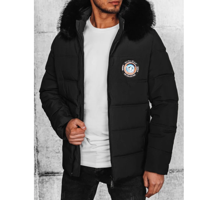 Pánská prošívaná zimní bunda černá Dstreet model 21972147 - FashionStreet