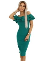 Přiléhavé midi šaty ve stylu model 21154527 - numoco