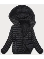Černá dámská prošívaná bunda s kapucí model 18311070 - S'WEST