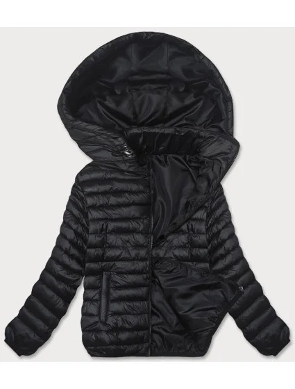 Černá dámská prošívaná bunda s kapucí model 18311070 - S'WEST
