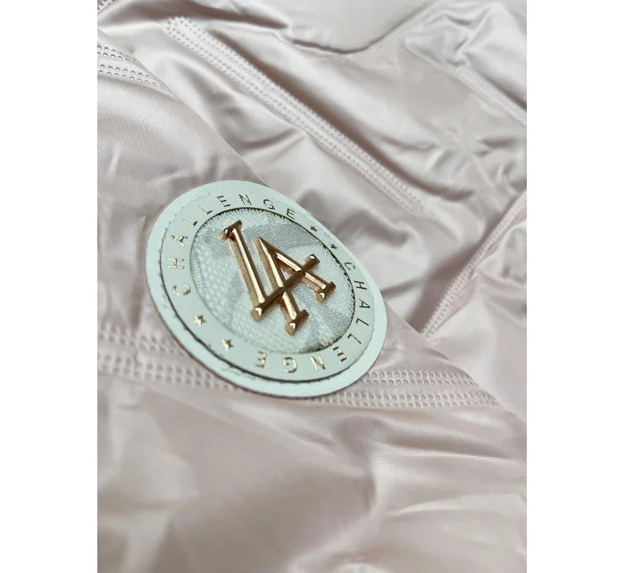 růžová tenká dámská bunda se stojáčkem model 20893389 - S'WEST