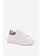 Sneakersy Damskie Na Platformie Big Star SS274247 Białe Panterka Sneakersy Damskie Na Platformie Big Star SS274247 Białe Panterka