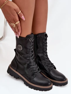 Dámska zateplená pracovná bunda s ozdobnými detailmi Dorialine - čierna