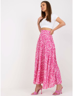 Dámska sukňa dlhá WN SD 1154.70 Ružová s bielou - Rue Paris