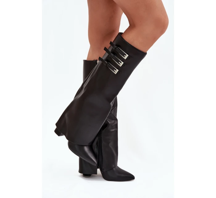 Dámske topánky na podpätku C-354 Black - Stephan Paris