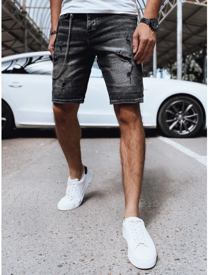 Pánské džínové šortky černé Dstreet model 21964746 - FashionStreet