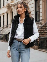 Dámská vesta z ovčí kůže černá Dstreet model 21970835 - FashionStreet