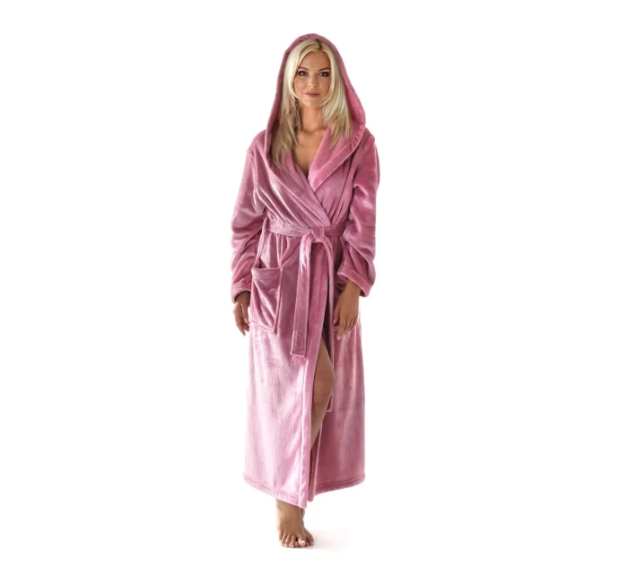 župan Siena s kapucí dámský starorůžová župan Siena s kapucí dámský starorůžová
