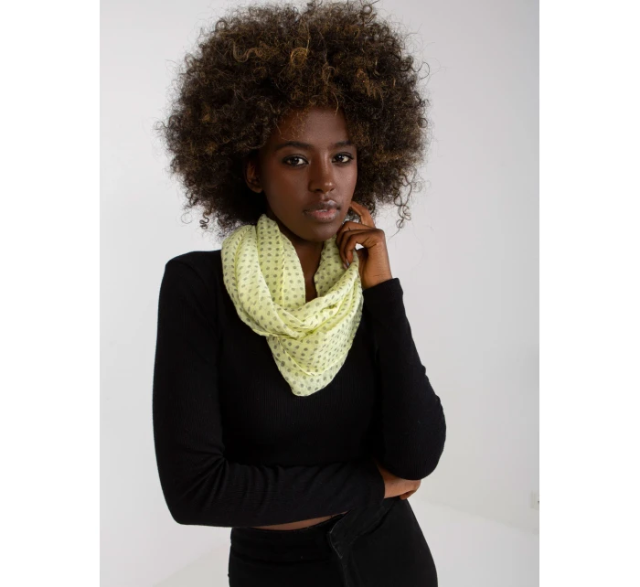 Dámsky tunelový šál AT CH BF48181 svetlo žltá Dámsky tunelový šál AT CH BF48181 svetlo žltá