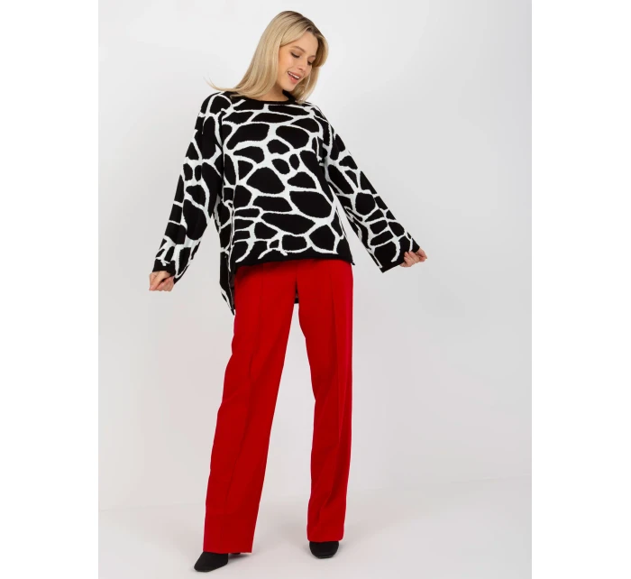 Svetr RV SW model 17926495 bílá černá - FPrice