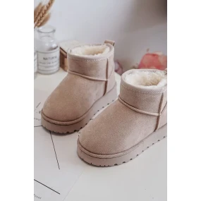 Dětské zateplené sněhule Béžová Nallita