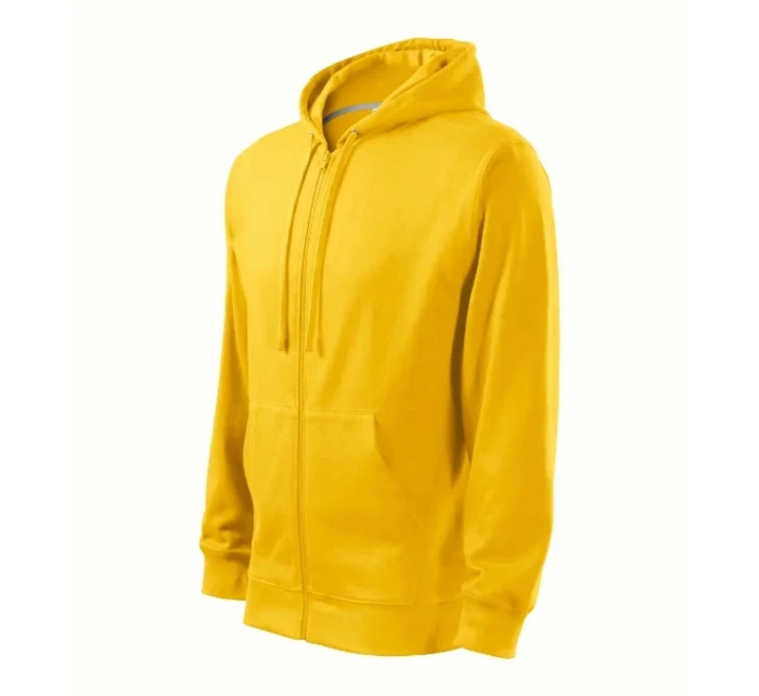 Módna mikina na zips pánska žltá - Malfini