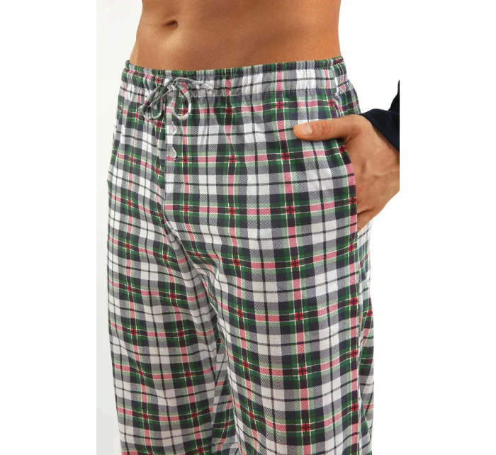 PÁNSKE ŽAKÁROVÉ PYŽAMO S DLHÝMI RUKÁVMI