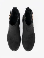 Designové kotníčkové boty dámské černé Obcas Designové kotníčkové boty dámské černé Obcas