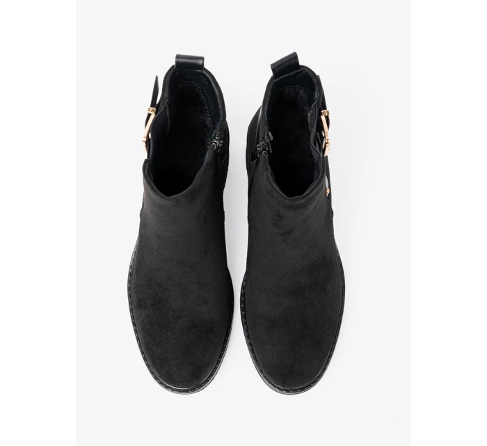 Designové kotníčkové boty dámské černé Obcas Designové kotníčkové boty dámské černé Obcas