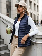 Dámska prešívaná vesta STANSY navy blue FashionStreet TY3962