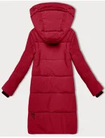 Prošívaná dámská zimní bunda ve vínové bordó barvě model 21248072 - LHD