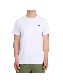 Pánske tričko 4F M3341 biele 4FWMM00TTSHM3341 10S pánske