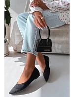 Balerínky Eco Suede Black Lelisa