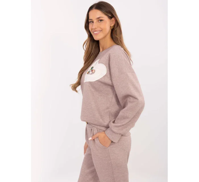 Mikina DHJ BL 20322.72 dark lilac Mikina DHJ BL 20322.72 dark lilac