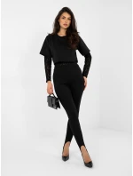 Spodnie MI SP model 21948996 czarny - FPrice Spodnie MI SP model 21948996 czarny - FPrice