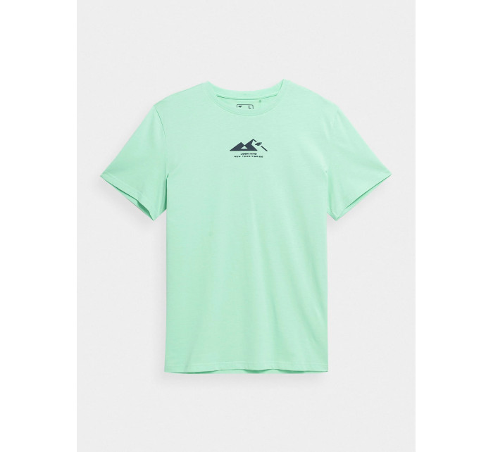 Pánske tričko z organickej bavlny 4FSS23TTSHM486-42N zelené - 4F