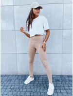 Dámské legíny LOOK ME camel Dstreet model 21970783 - FashionStreet