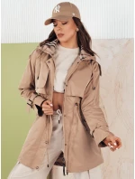 Dámska prechodná bunda MOZA béžová FashionStreet TY4283