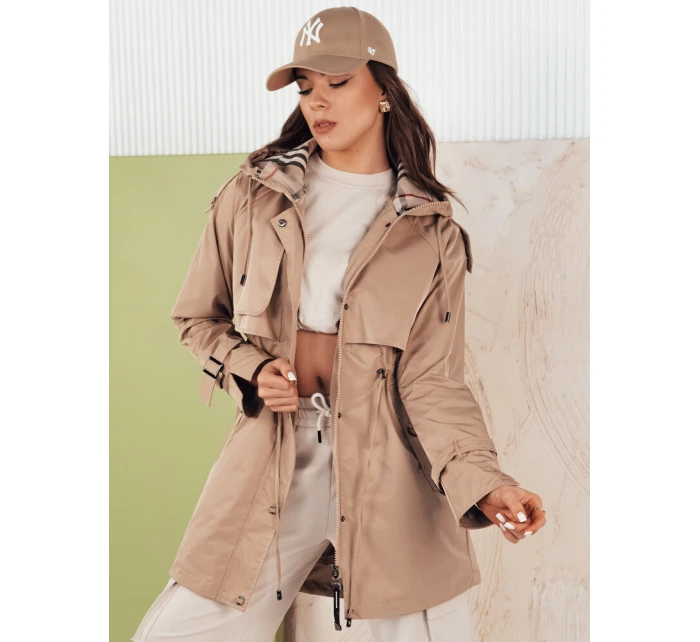 Dámska prechodná bunda MOZA béžová FashionStreet TY4283