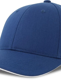 Atlantis Headwear Liberty Sandwich-S 6-panelová bejzbalová čiapka 33.0251 kráľovská modrá/biela