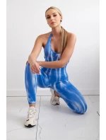 Fitness oblek s push-up chrpově modrý Fitness oblek s push-up chrpově modrý