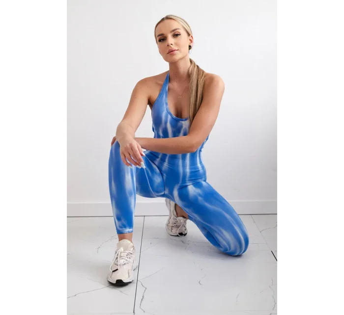 Fitness oblek s push-up chrpově modrý Fitness oblek s push-up chrpově modrý