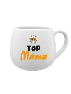 TOP MÁMA - bílý keramický hrníček 300 ml