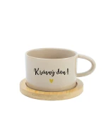 KRÁSNY DEŇ! - krémový pohár na makrónky 200 ml KRÁSNY DEŇ! - krémový pohár na makrónky 200 ml