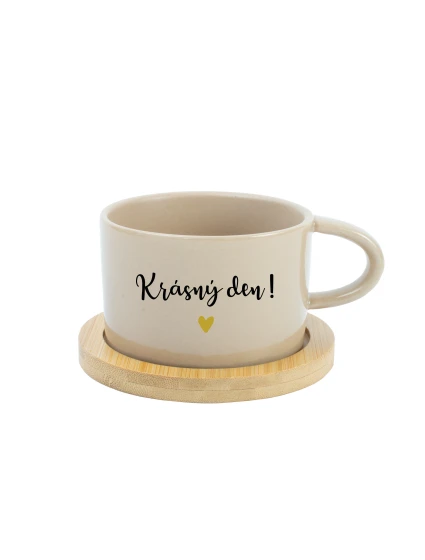 KRÁSNY DEŇ! - krémový pohár na makrónky 200 ml KRÁSNY DEŇ! - krémový pohár na makrónky 200 ml