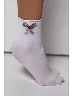 Dívčí ponožky s mašlí model 22106954 - Knittex