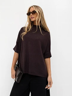 Sweter IR SW model 22285642 ciemny brązowy - FPrice