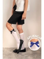 Detské ponožky s našitou mašľou RIVETTE DR2527