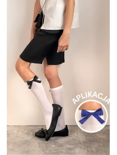 Detské ponožky s našitou mašľou RIVETTE DR2527